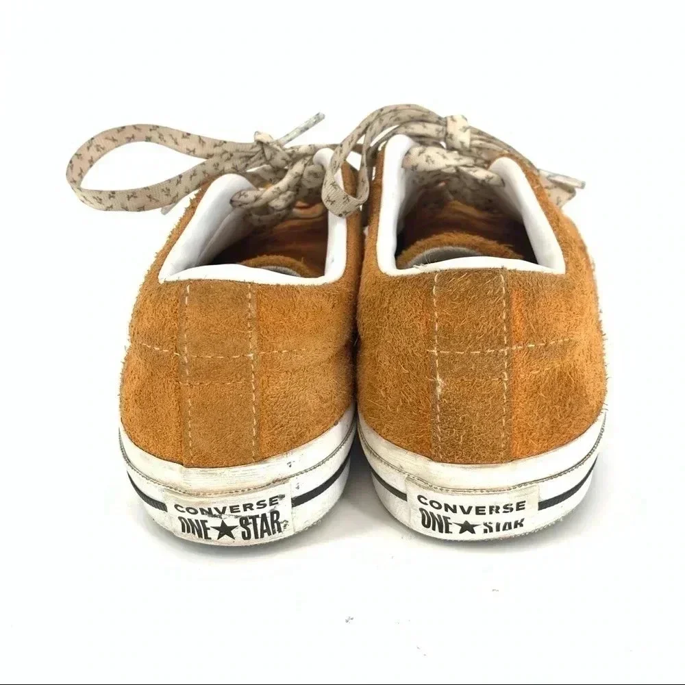 Converse one star orange suede sneakers